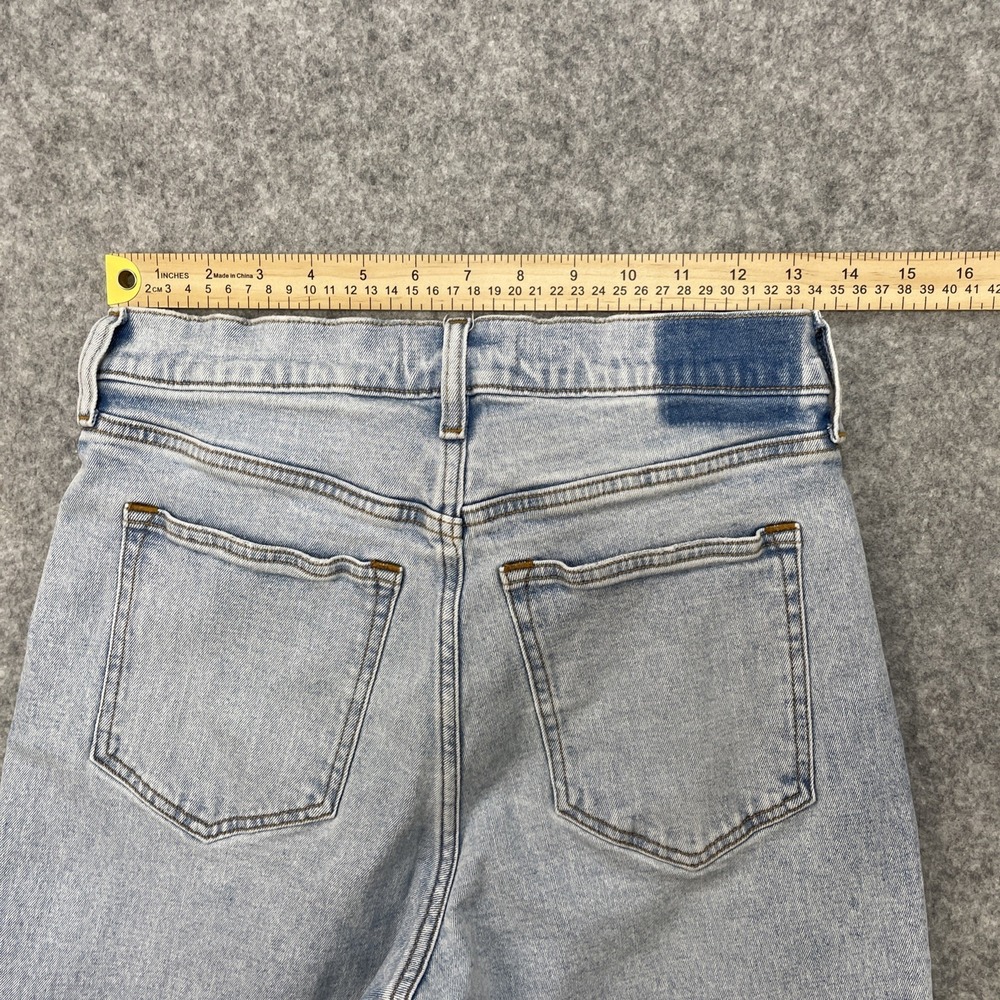 Women Abercrombie & Fitch Ultra High Rise Ankle Straight Light Blue Jeans 28/6 - Picture 3 of 7